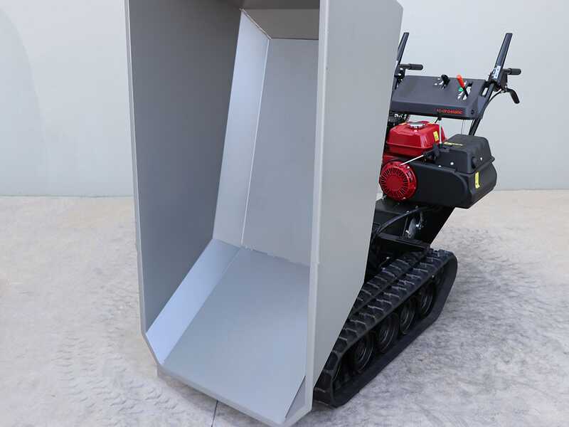 Honda HP 500H IT - Motocarriola cingolata cassone dumper - Portata 500Kg - Cambio idrostatico