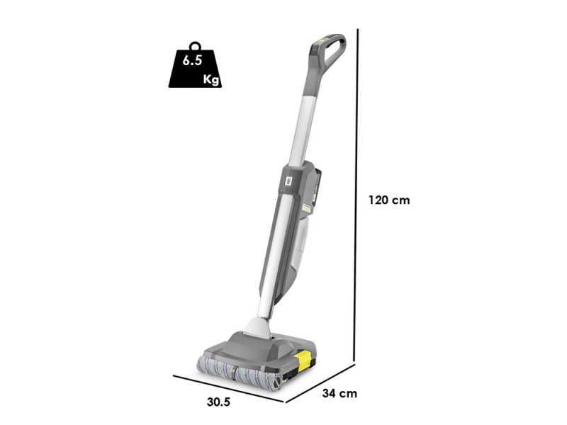 Karcher BR 30/1 C Bp - Lavapavimenti a batteria 3 in 1: lava, asciuga, aspira