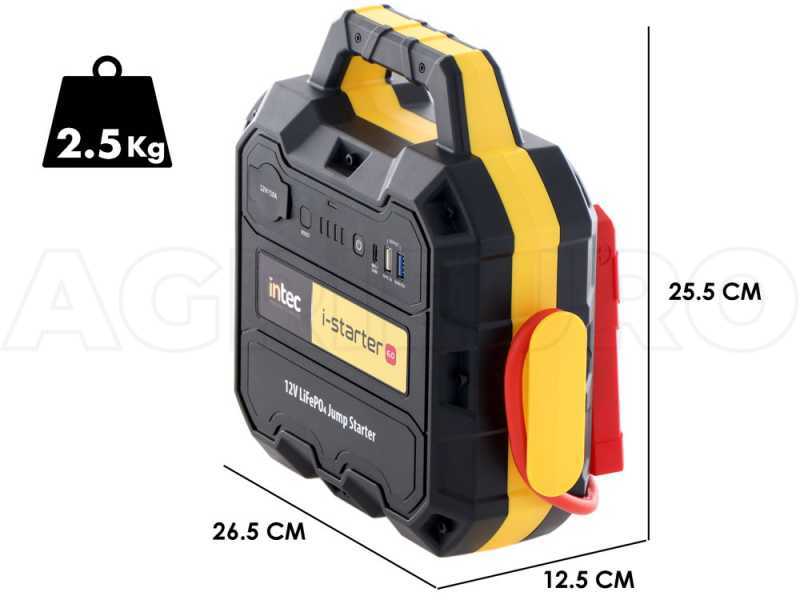 Intec I-STARTER 6.0 - Avviatore  - portatile - corrente avviamento 1200 A