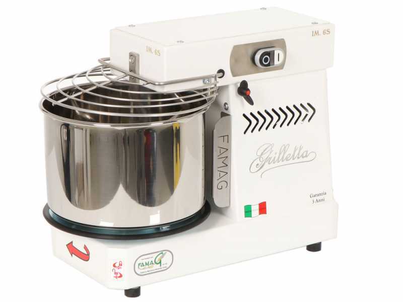 Famag Grilletta IM 6S/230 1 Velocit&agrave; - Impastatrice a spirale 6 Kg con testa sollevabile