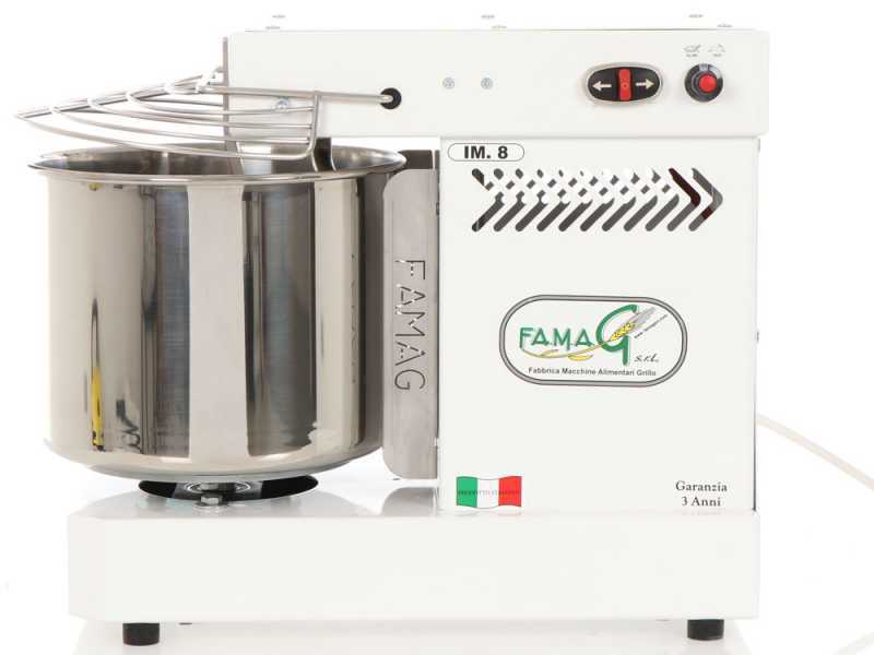 Famag Grilletta IM 8/230 10 Velocit&agrave; HH - Impastatrice a spirale 8 Kg ad alta idratazione