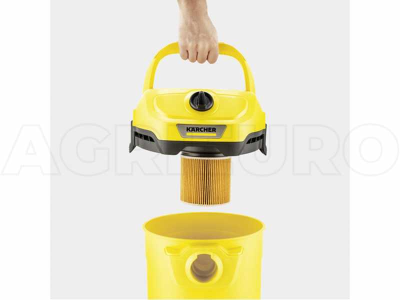 Karcher WD 2 PLUS V-12/4/18/C - Bidone aspiratutto - Fusto 12 l