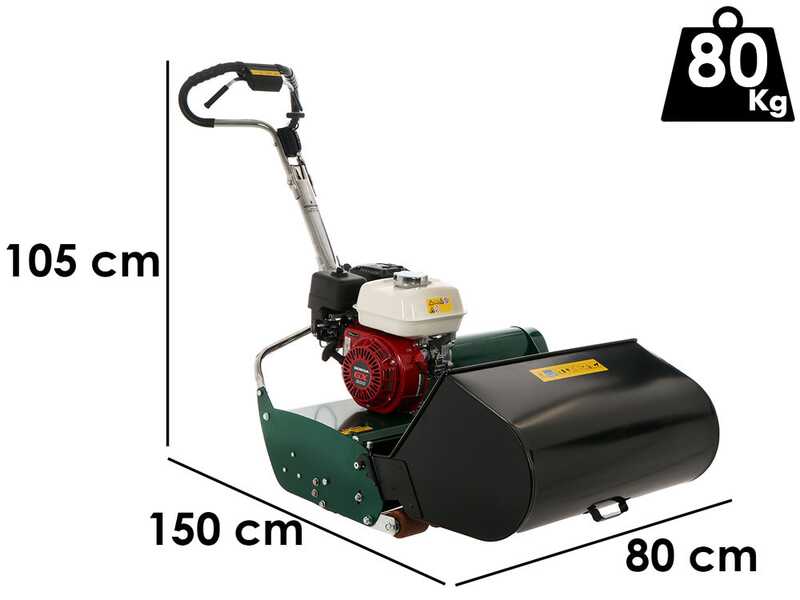 Tagliaerba Elicoidale Marina Systems 660H - Honda GX200 - Rullo metallo - Elica 6 lame