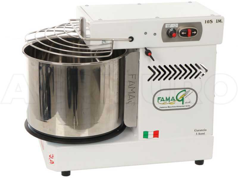 Famag Grilletta IM 10S/230 10 Velocit&agrave; HH - Impastatrice a spirale 10 Kg ad alta idratazione con testa sollevabile
