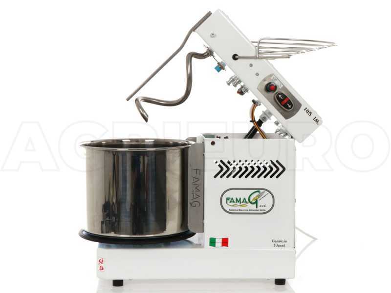 Famag Grilletta IM 10S/230 10 Velocit&agrave; HH - Impastatrice a spirale 10 Kg ad alta idratazione con testa sollevabile