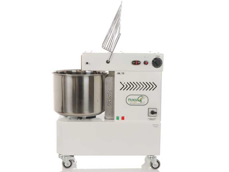 Famag Grilletta IM 15/230 10 Velocit&agrave; HH - Impastatrice a spirale 15 Kg ad alta idratazione
