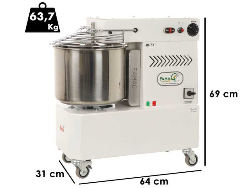 Famag Grilletta IM 15/230 10 Velocit&agrave; HH - Impastatrice a spirale 15 Kg ad alta idratazione