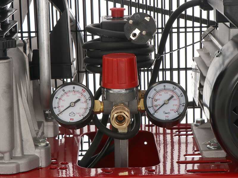 Fini Advanced MK 103-100-3M - Compressore aria elettrico monofase a cinghia - Motore 3 HP - 100 lt