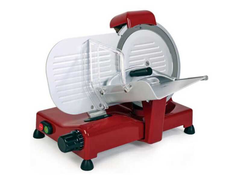 PROMO RGV Vintage 250 Rossa - Affettatrice con lama temperata 250mm - 140W
