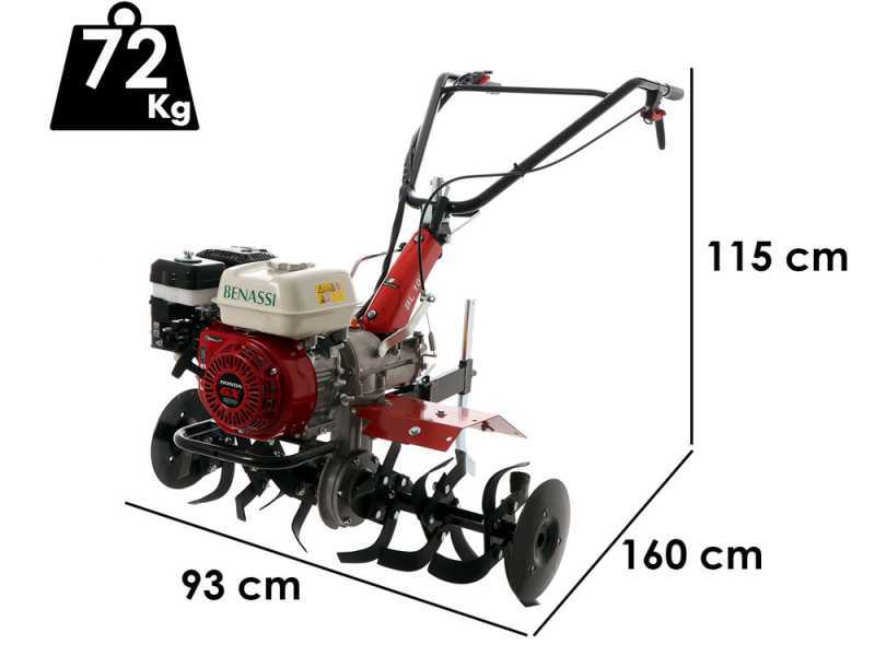 Benassi BL106H - Motozappa a benzina 6.5 HP - Motore Honda GX200