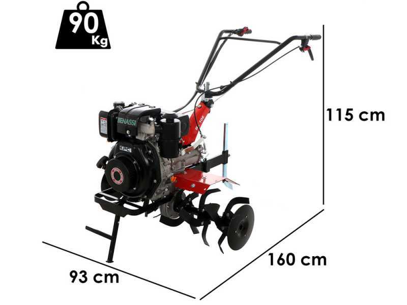 Benassi BL106KD - Motozappa diesel 7 HP - Motore KPC KD178FE 296cc