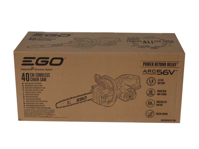 EGO CS1610E 56V - Motosega a batteria - Lama da 40cm - SENZA BATTERIA E CARICABATTERIE