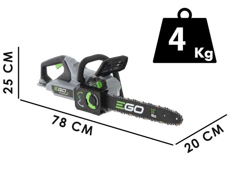 PROMO EGO CS1610E 56V - Motosega a batteria - Lama da 40cm - SENZA BATTERIA E CARICABATTERIE