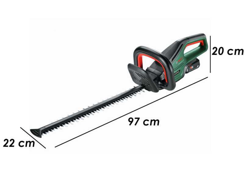 Bosch UniversalHedgeCut 18V-50 - Tagliasiepi a batteria 18V/2.5Ah - Lama da 50 cm