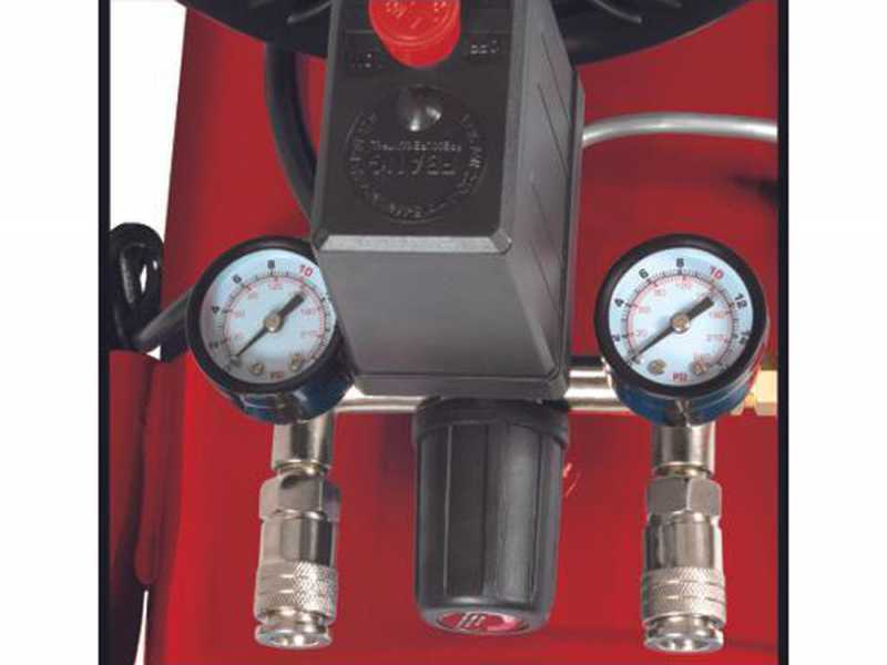 Compressore aria elettrico carrellato Einhell TC-AC 420/50/10 - Motore 3 HP - 50 lt aria compressa