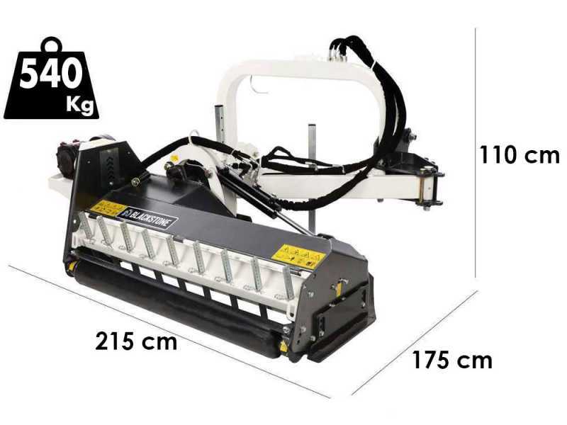 BlackStone BP-LA 165 Hydro - Trincia argini laterali per trattore - Serie medio-pesante
