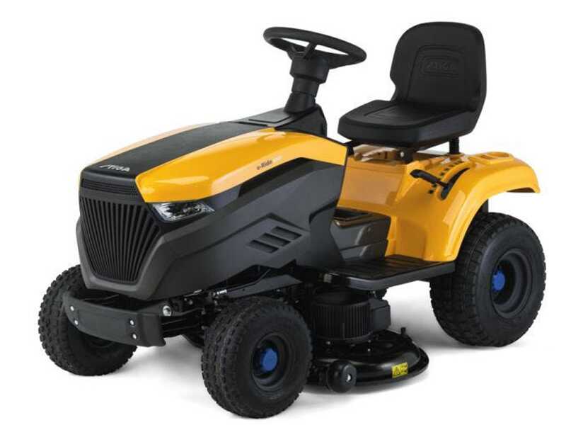 Stiga e-Ride S300 - Trattorino tagliaerba a batteria - Motore elettrico a batteria 48V/30Ah - taglio Mulching