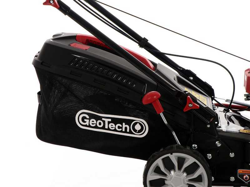 GeoTech S46-150 BMSG - Tagliaerba a scoppio trazionato - 4 in 1 - Taglio da 46 cm