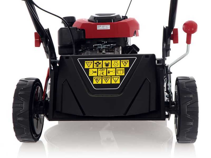 GeoTech S46-150 BMSG - Tagliaerba a scoppio trazionato - 4 in 1 - Taglio da 46 cm
