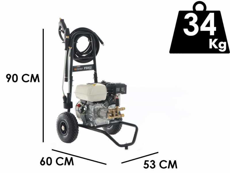 Comet FDX2 CXD 10/220 - Idropulitrice a scoppio - 220 bar - 570 l/h - Motore Honda GP 200 - a benzina