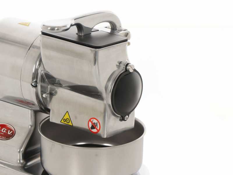 RGV Robusta Silver - Grattugia elettrica da tavolo in alluminio - 450W