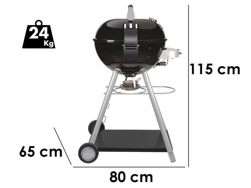 Barbecue a gas Outdoorchef Leon 570 G - Griglia &Oslash; 57cm in acciaio smaltato porcellanato