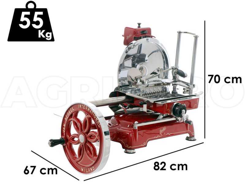 Berkel B114 - Affettatrice a volano - Lama in acciaio al cromo da 320 mm - Rossa