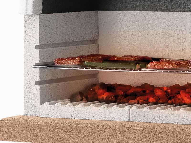 Barbecue a legna Palazzetti Rimini in cemento - Griglia di cottura 68x40 cm