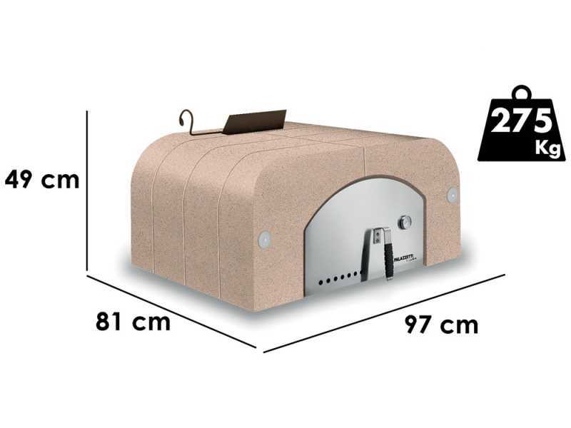 Palazzetti Easy Medium - Forno a legna da esterno - Con camera 77x65 - Capacit&agrave; cottura 4 pizze