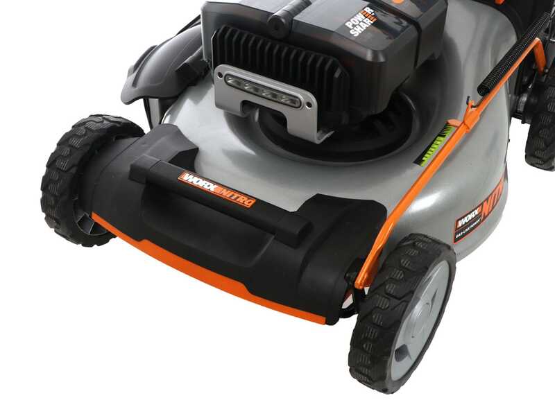 PROMO Worx Nitro WG761E - Tagliaerba semovente a batteria - 80V/4Ah - Taglio 51 cm