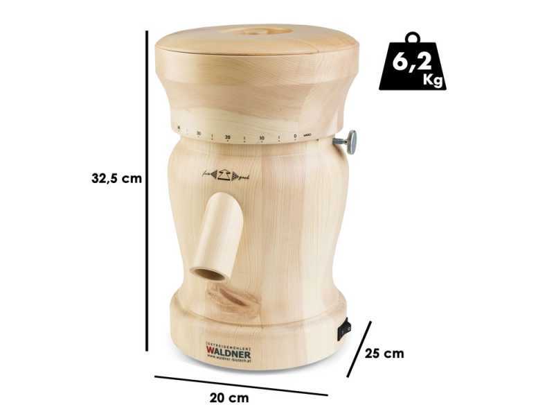 Waldner Lady - Mulino per farina a pietra in pino cembro - 400W