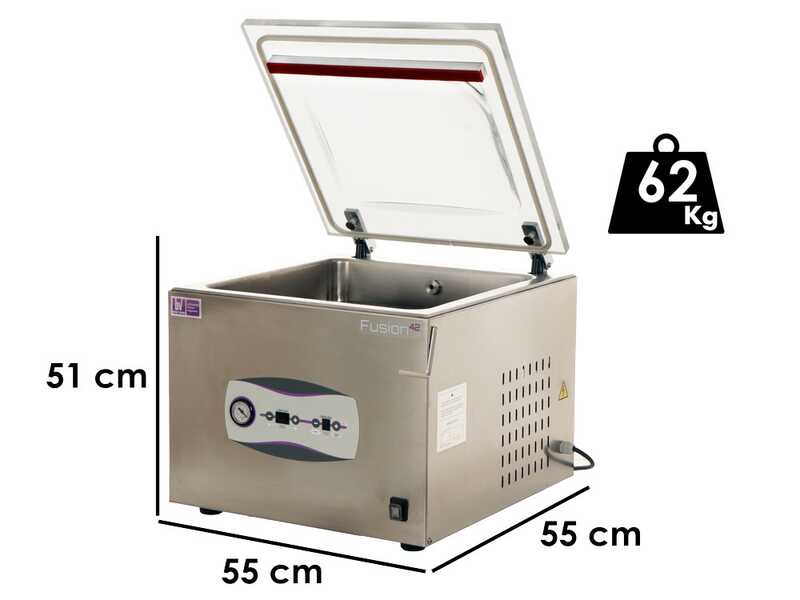 Besser Vacuum Fusion 42 - Macchina sottovuoto a campana - Barra saldante da 42cm