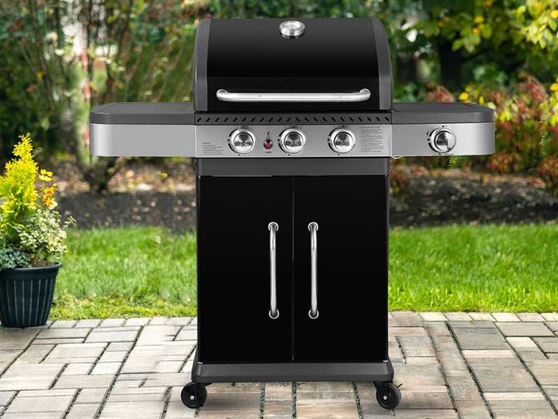 Barbecue a gas MasterCook Dallas 3+1 fuochi - Griglia da 70x42 cm