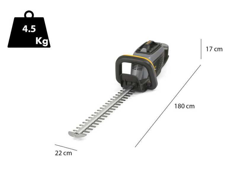 Alpina AHT 48 LI - Tagliasiepi elettrico a batteria litio 48V/2Ah - Lama da 58 cm 