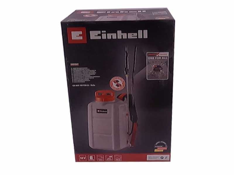 Einhell GE-WS 18/150 Li - Pompa irroratrice a zaino a batteria - 18V - 2.5Ah