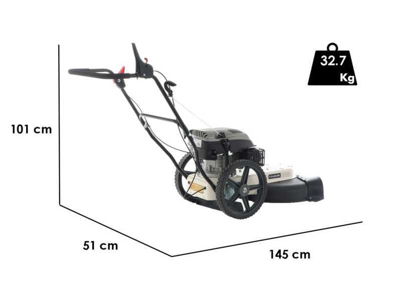 BlackStone WGT 56-173 - Decespugliatore a ruote a benzina 4 tempi a spinta