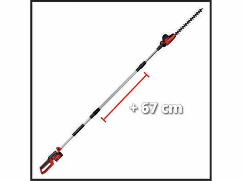 Einhell GC-HH 18/45 Li T - Tagliasiepi su asta di prolunga a batteria 18V/2.5Ah