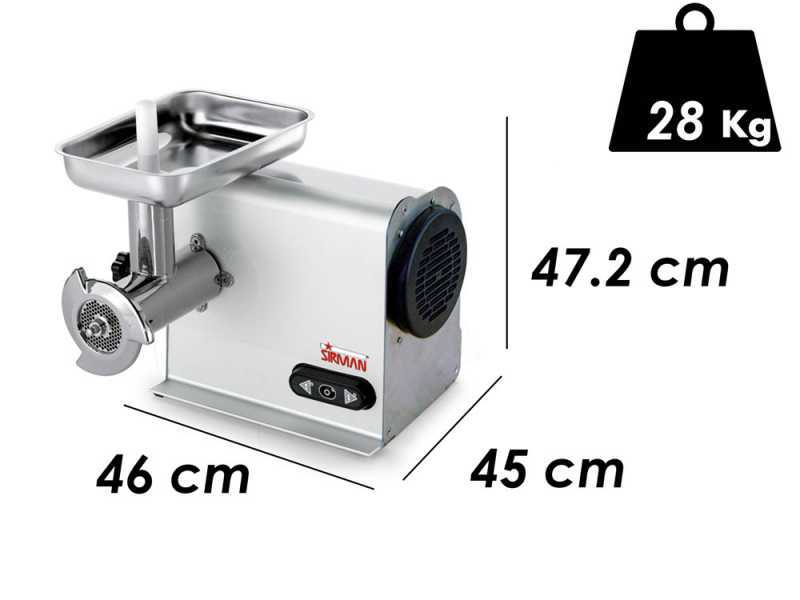 Sirman TC 22 Dakota FX - Tritacarne Elettrico Monofase - In Alluminio e Acciaio Inox
