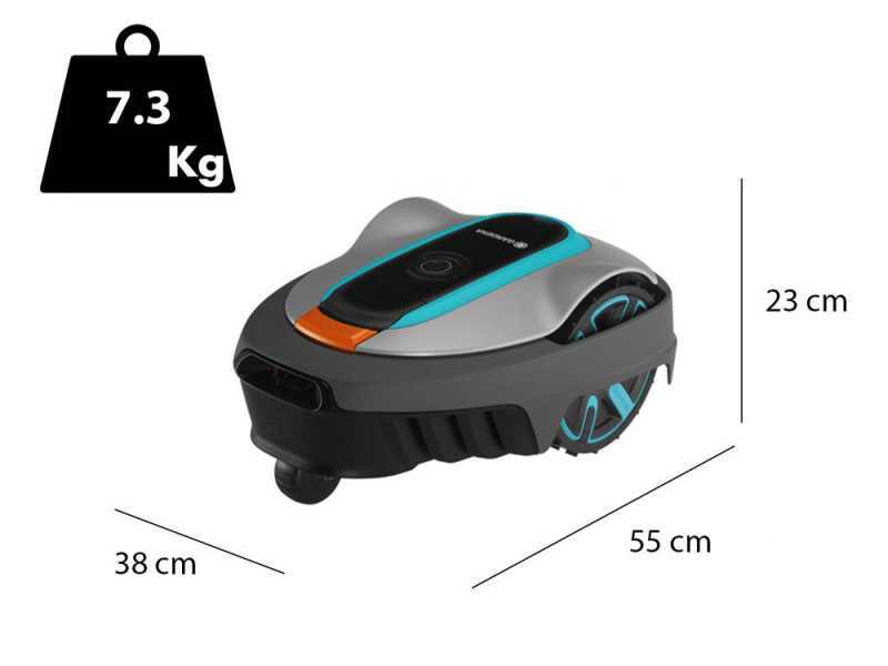 Gardena SILENO city 600 - Robot rasaerba - Connessione Bluetooth - Larghezza di taglio 16 cm