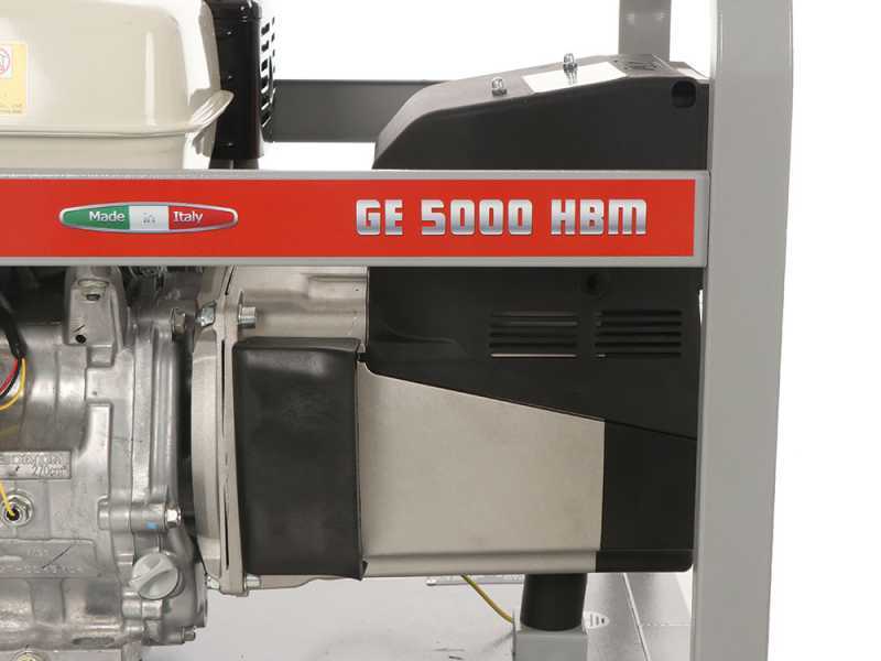 MOSA GE 5000 HBM AVR- Generatore di corrente a benzina con scheda AVR 4.5 kW - Continua 3.6 kW Monofase