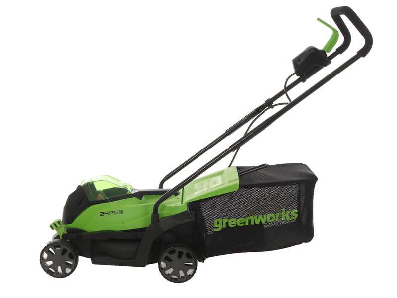 Greenworks GD24LM33 - Tagliaerba a batteria 24V - SENZA BATTERIA E CARICABATTERIA