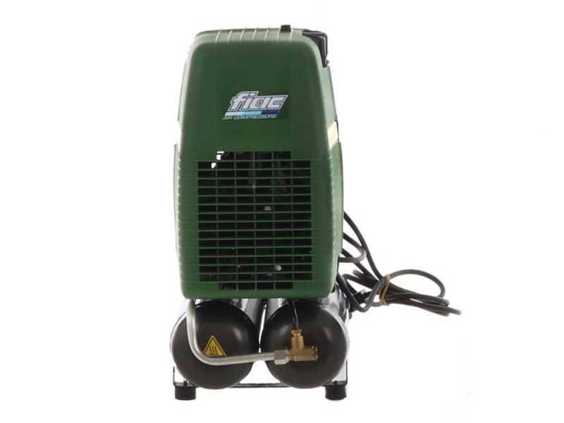 FIAC ECU 201 - Compressore aria elettrico portatile monofase, oil-less - Motore 1.5 HP - 6 lt