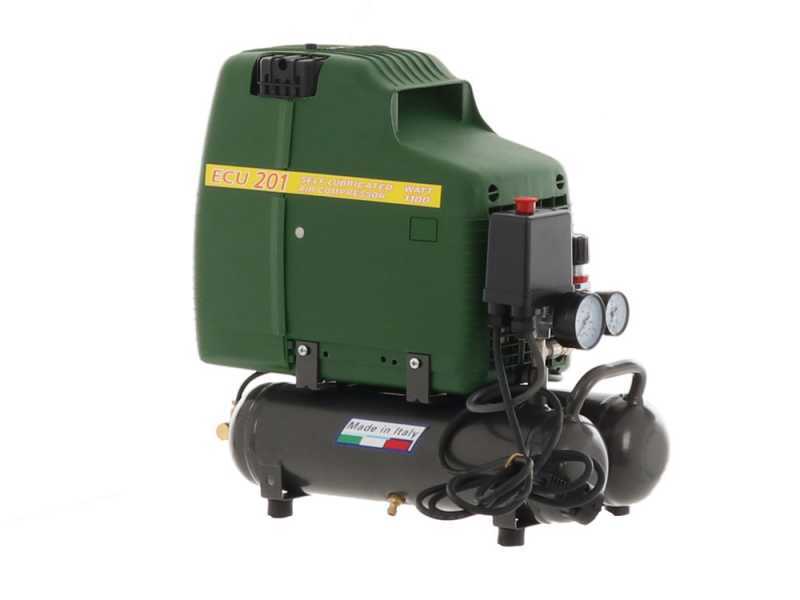 FIAC ECU 201 - Compressore aria elettrico portatile monofase, oil-less - Motore 1.5 HP - 6 lt