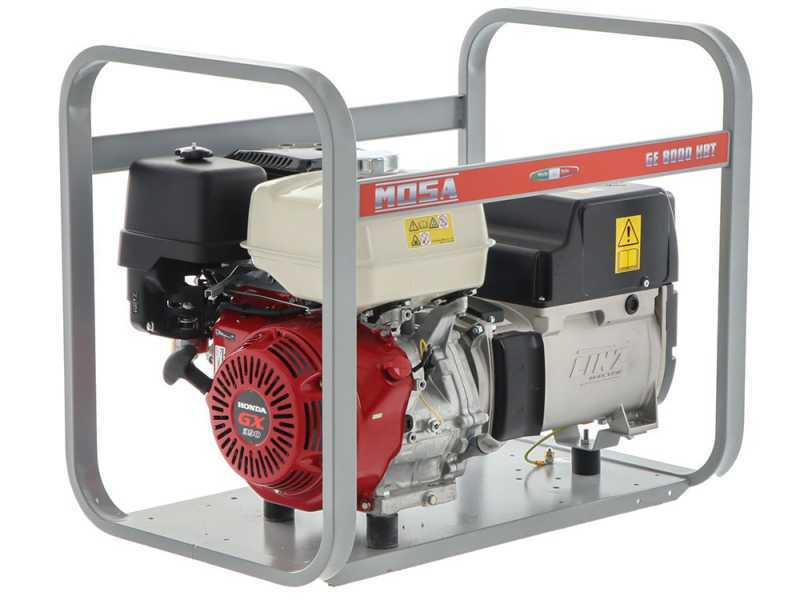 MOSA GE 8000 HBT - Generatore di corrente 6.4 KW trifase - Alternatore italiano