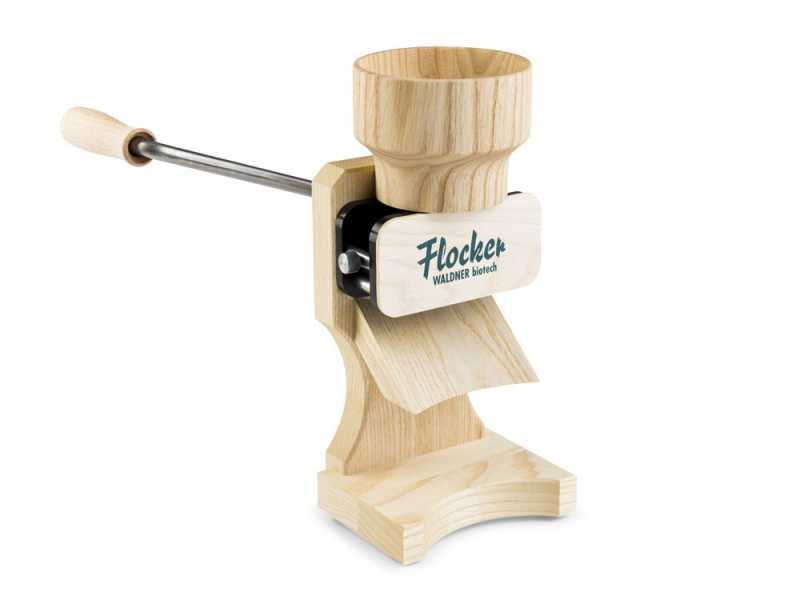 Waldner Flocker 180g - Fioccatrice manuale in frassino con rulli in acciaio inox