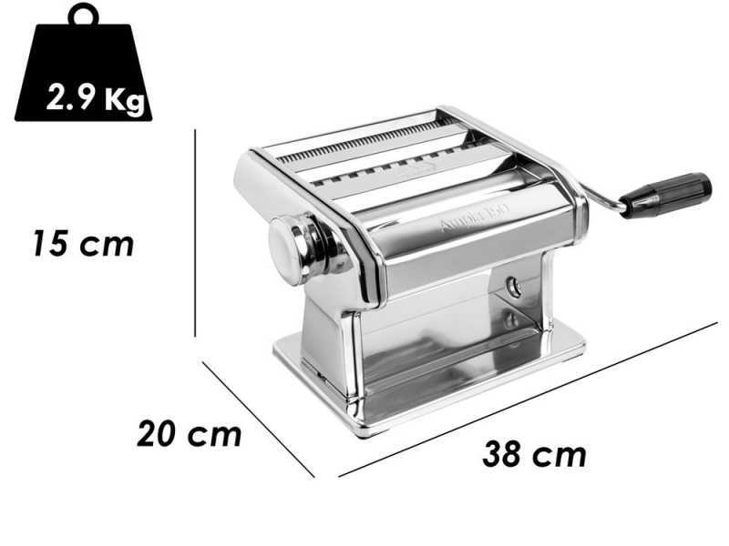 Marcato Ampia 150 - Macchina per la pasta manuale in INOX