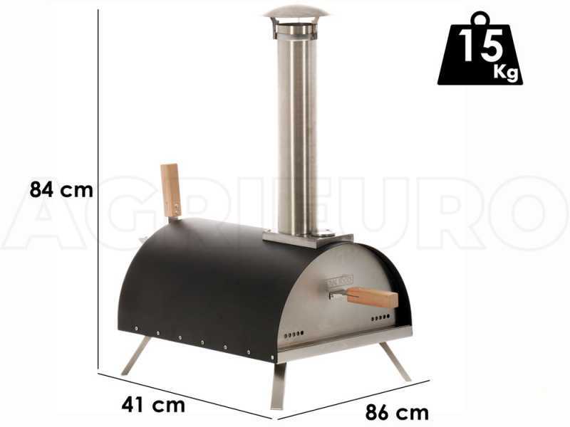Royal Food WOODSY 13 - Forno a pellet per pizza - Capacit&agrave; di cottura: 1 pizza