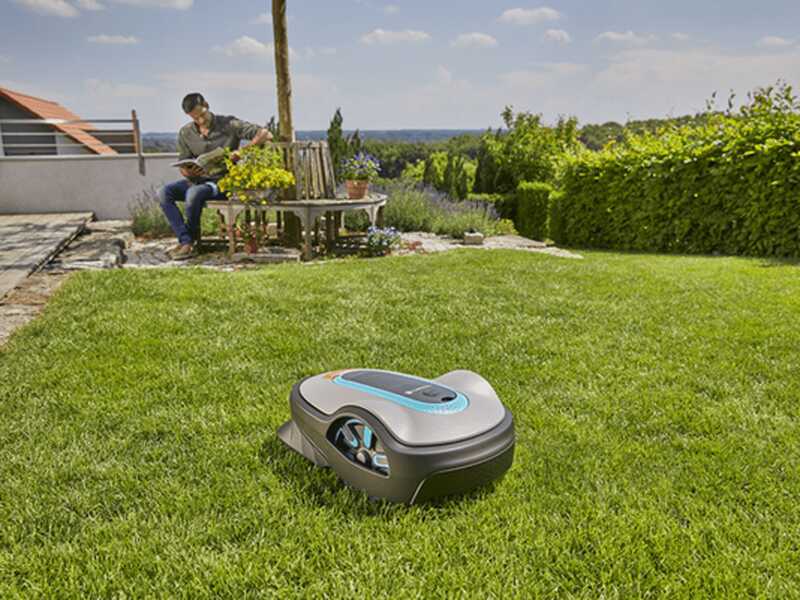 PROMO Gardena SILENO life 1000 set Smart - Robot rasaerba - Gestione Gardena Smart App - Superficie consigliata 1000 m2