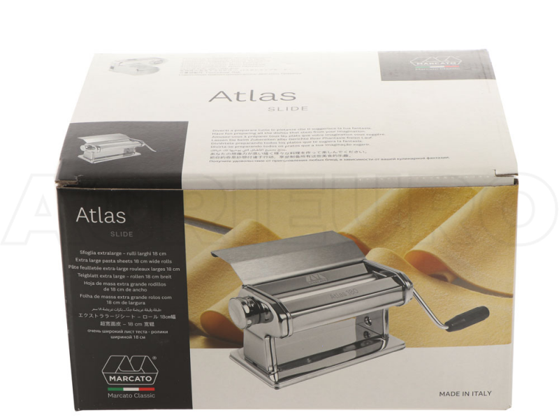 Marcato Atlas 150 Slide - Macchina per la pasta manuale in INOX