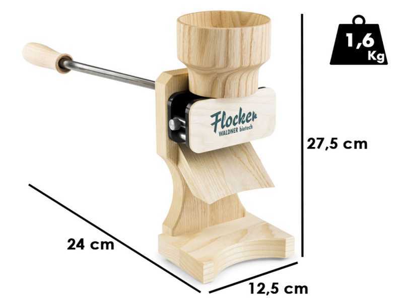 Waldner Active Box 180g - Fioccatrice manuale con rulli in acciaio inox